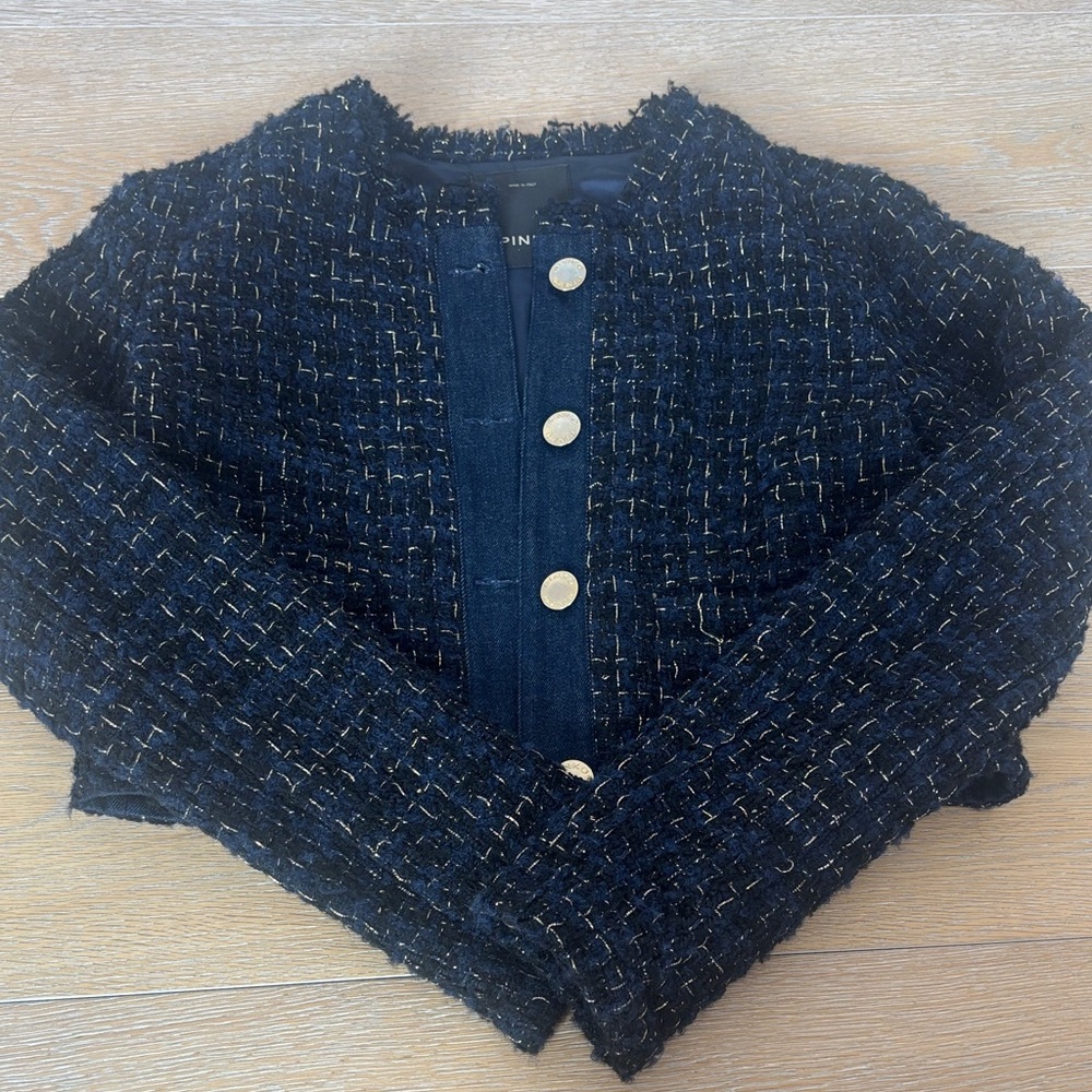 PINKO Chic Black Tweed Women's Cardigan